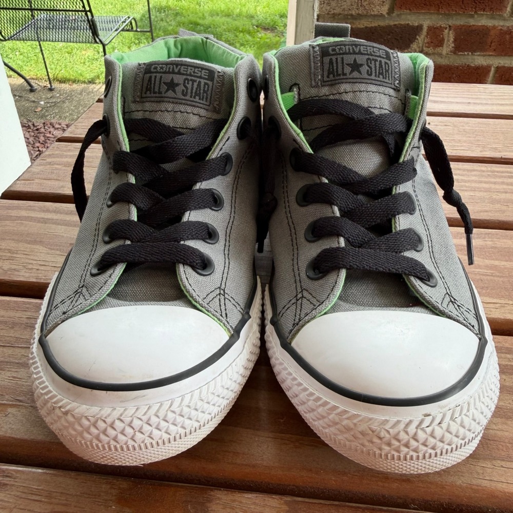 Converse Chuck Taylor All Star High Street Mid Dolphin Green 5 Junior Unisex - Picture 3 of 10